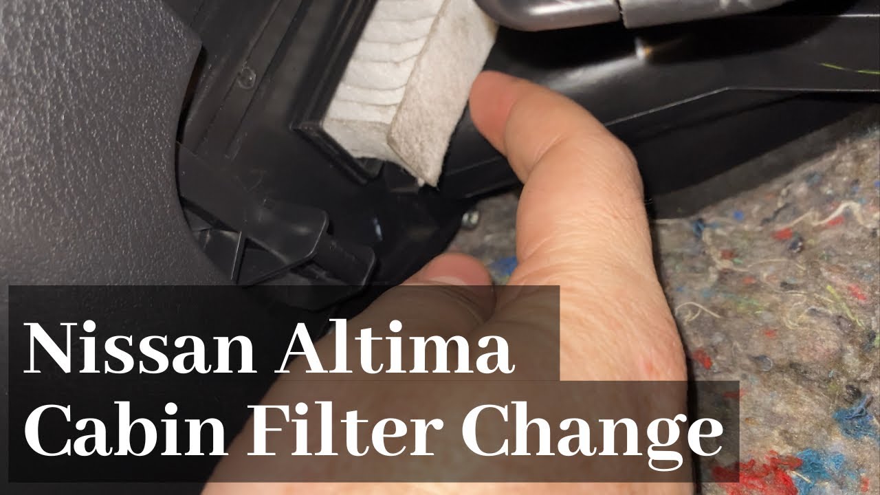 How To Change Cabin Air Filter Nissan Altima How To Change A 2013 - 2018 Nissan Altima Cabin Air Filter - Remove