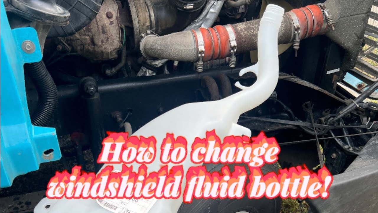 How To Replace Washer Fluid Reservoir How to change a windshield washer fluid Reservoir bottle on a