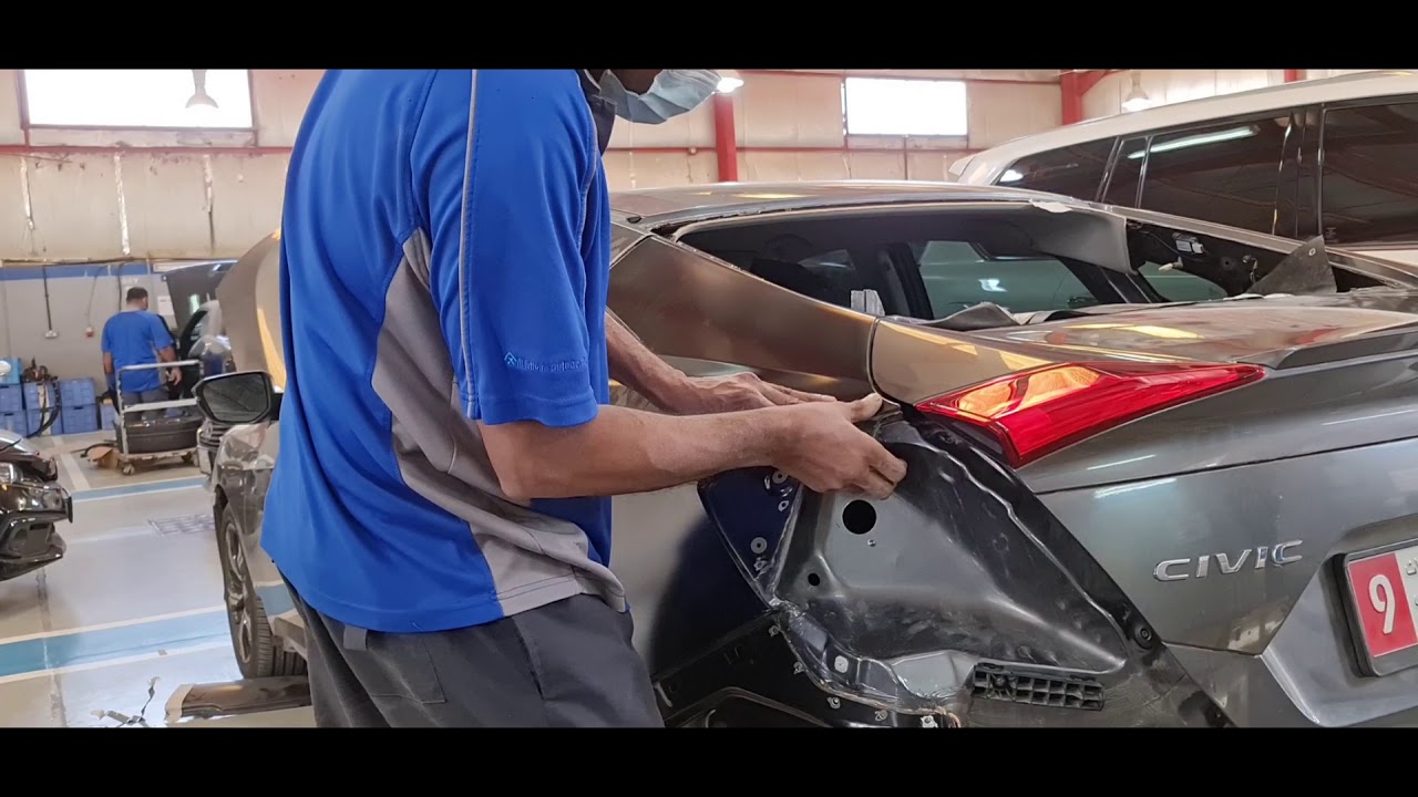How To Change A Quarter Panel How to Change Honda Civic Quarter Panel assembly - YouTube