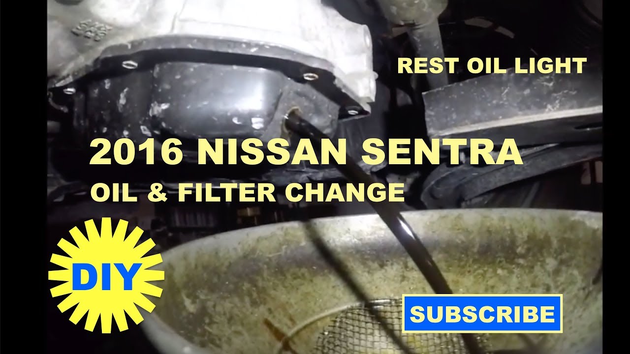 Nissan Sentra 2016 Oil Change