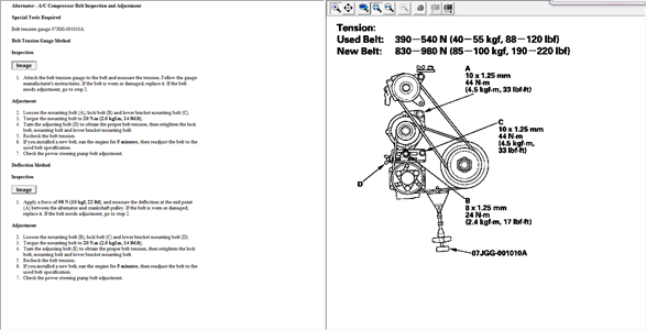 2002 Honda Crv Serpentine Belt Diagram