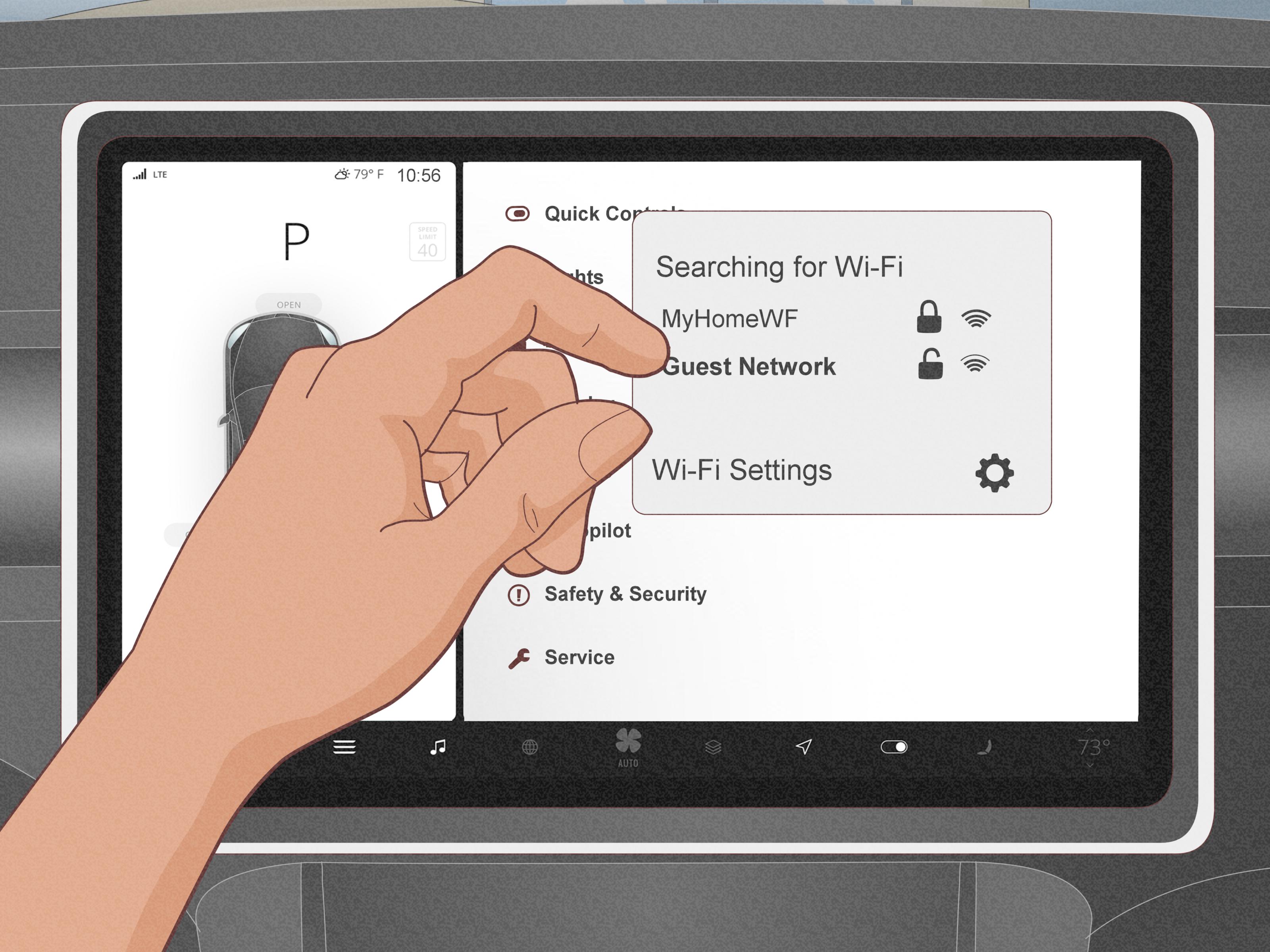 How To Connect Wifi To Tesla