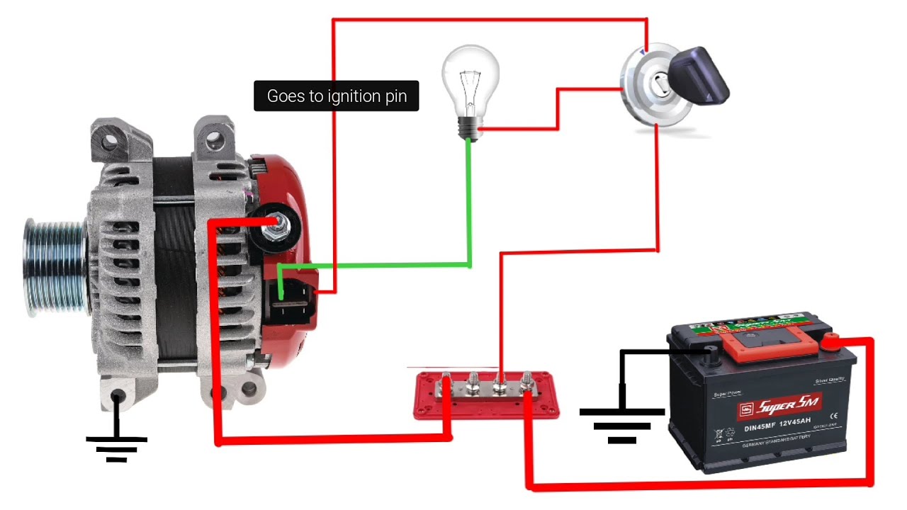 Toyota 4 Pin Alternator Wiring Diagram