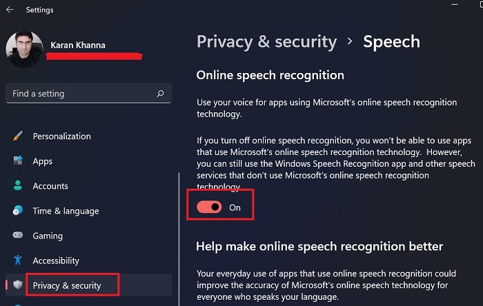 How To Turn Off Voice Recognition
