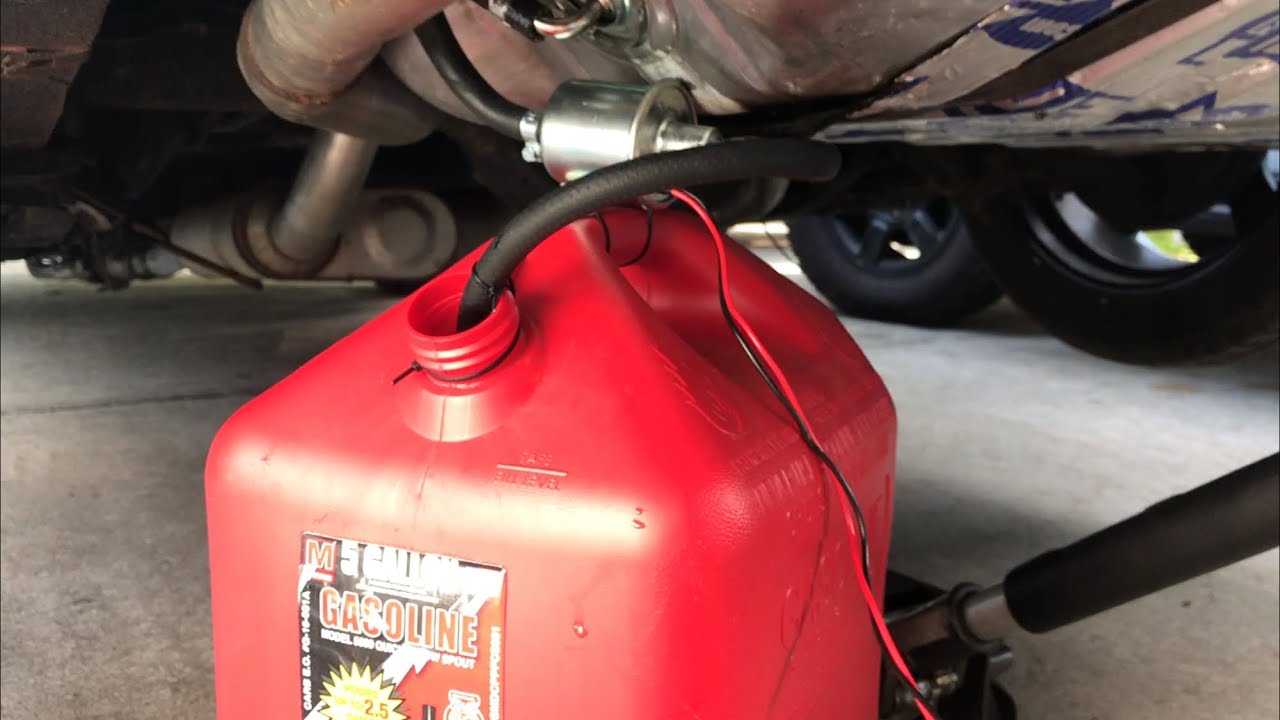 How To Empty Fuel Tank On A Car How To Drain Gas Out Of Gas Tank Using A Fuel Pump - YouTube