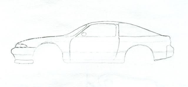 A Proportional Guide To Drawing The Nissan 240sx S13 And S14
