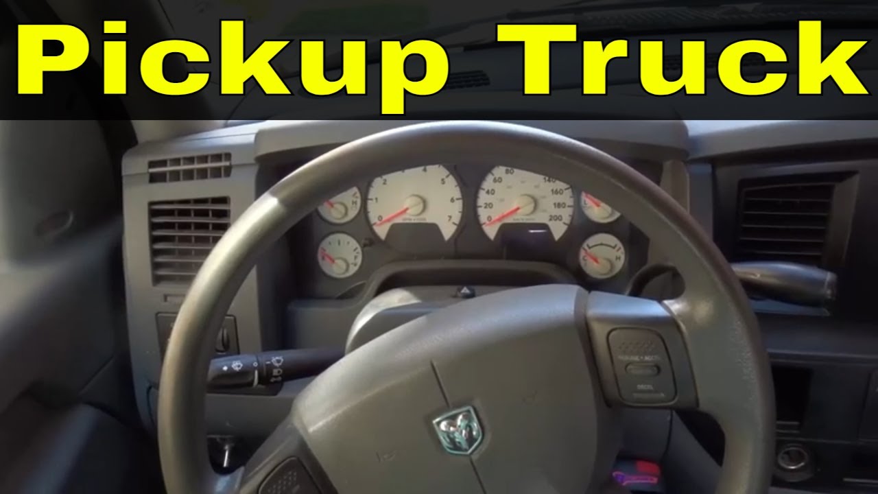 How To Drive A Pickup Truck