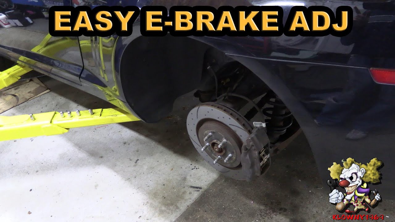 How To Disconnect Emergency Brake Cable How to Easily Adjust an Emergency Brake Cable - YouTube