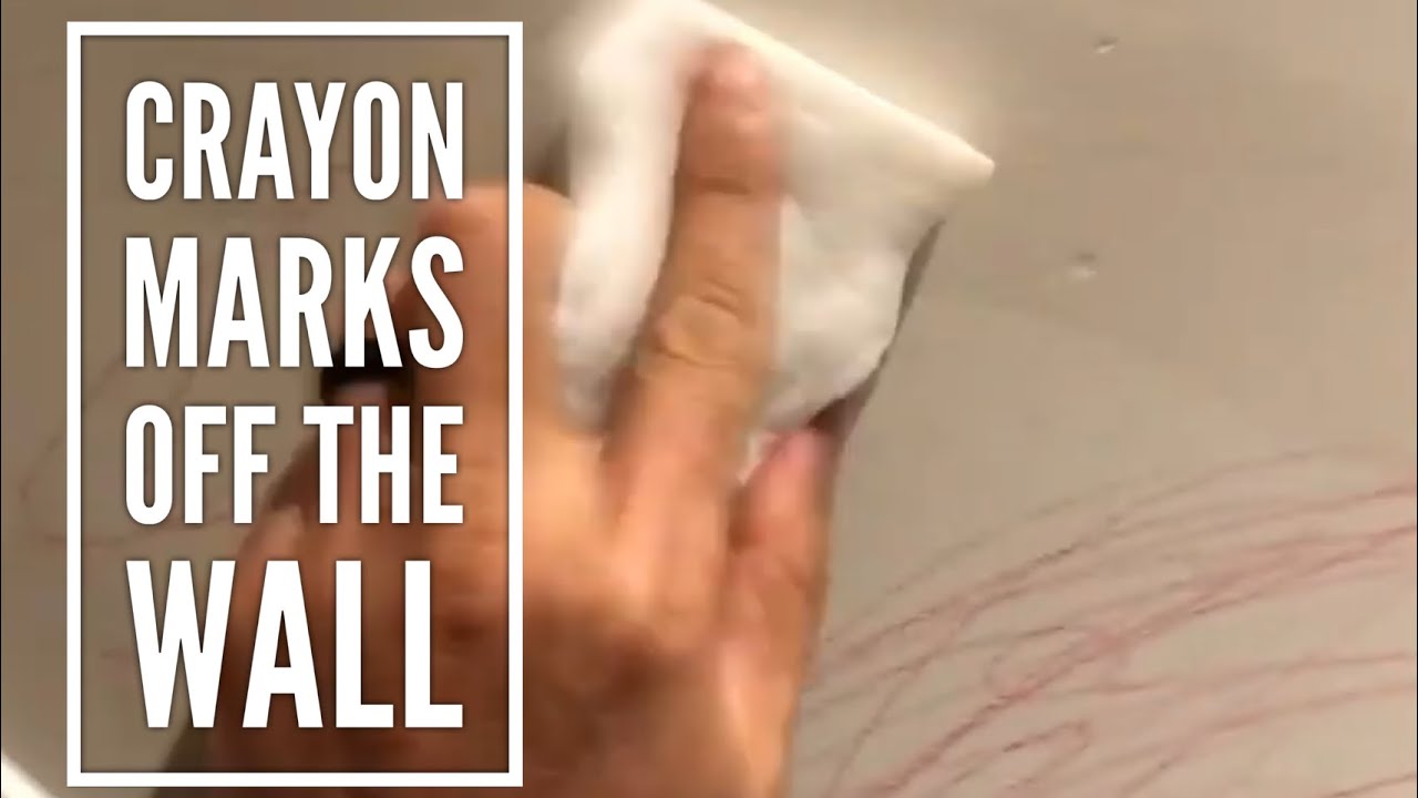 How To Get Water Marks Off Chrome How to Easily Clean Crayon Marks off your wall - YouTube