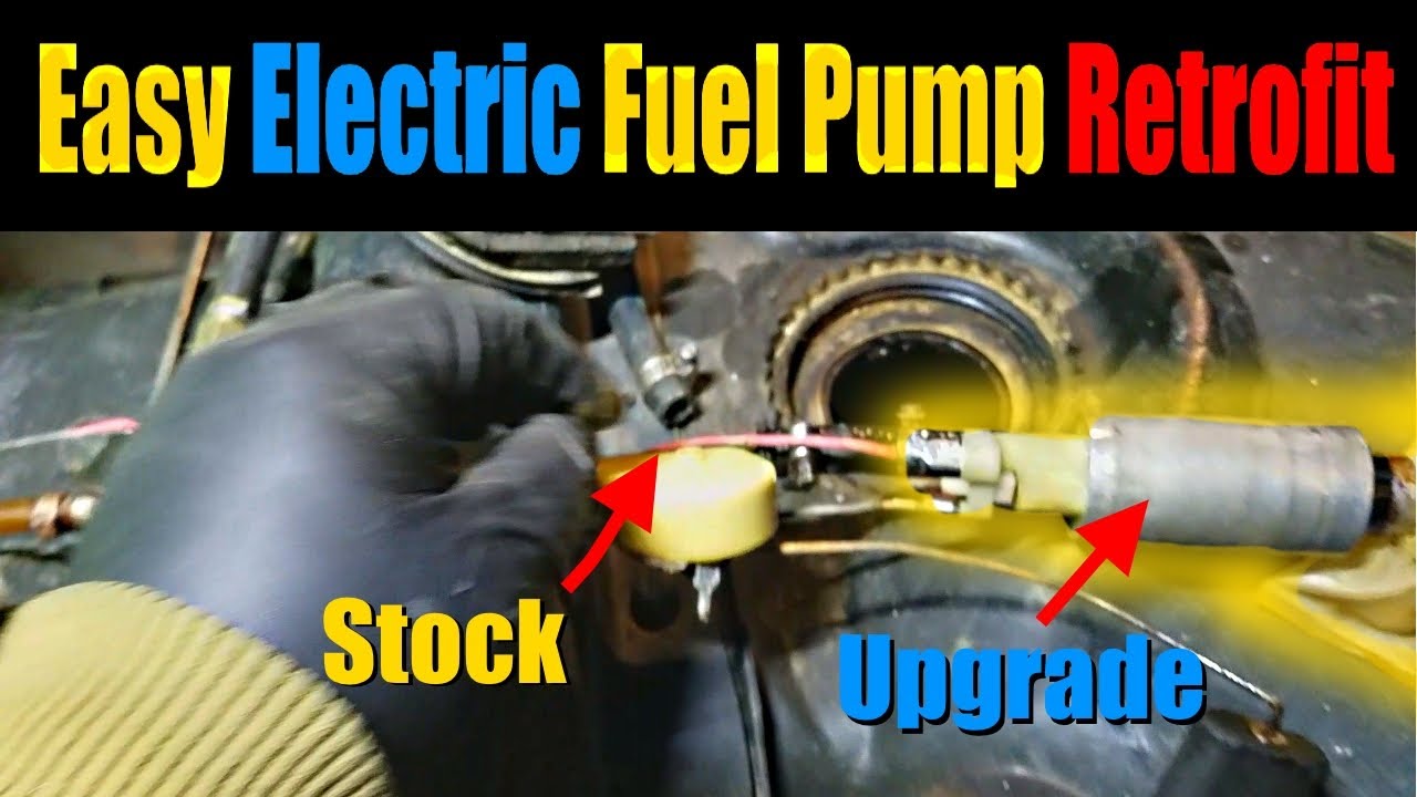 How To Install A Fuel Pump How To Easily Install/ Retrofit An Electric Fuel Pump In A Stock
