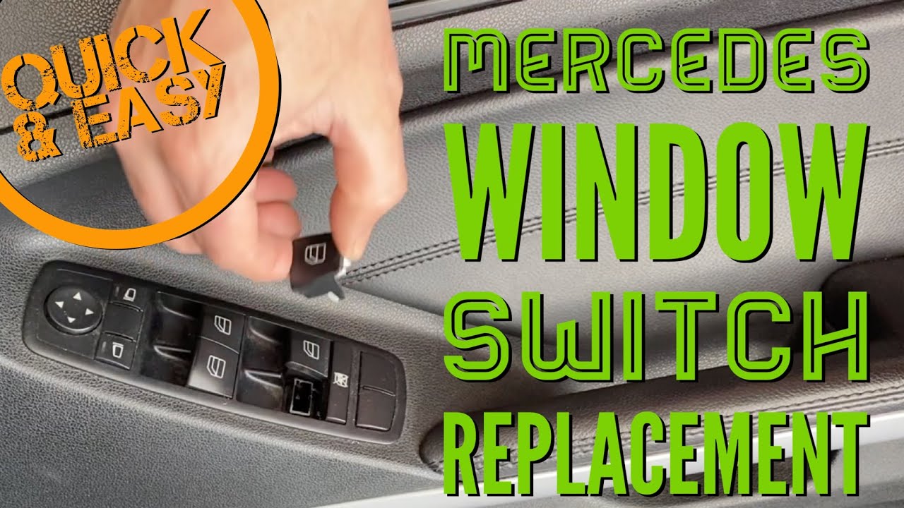 How To Replace A Window Switch How To Easily Remove and Install Broken Mercedes Power Window Switch