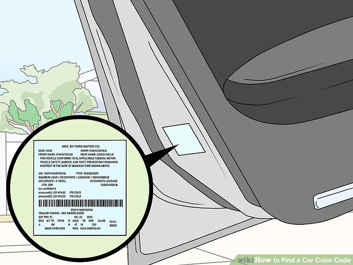 Where Do I Find The Color Code For My Car