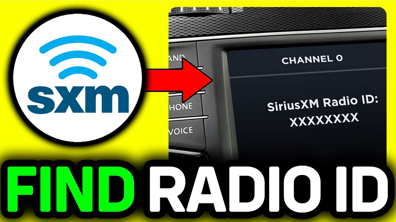 How To Find Siriusxm Radio Id