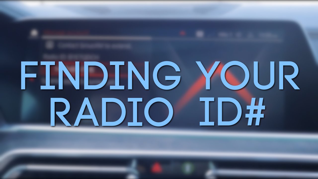 How To Find Radio Id For Sirius How To Find Your Vehicle's Radio ID For Sirius XM - YouTube