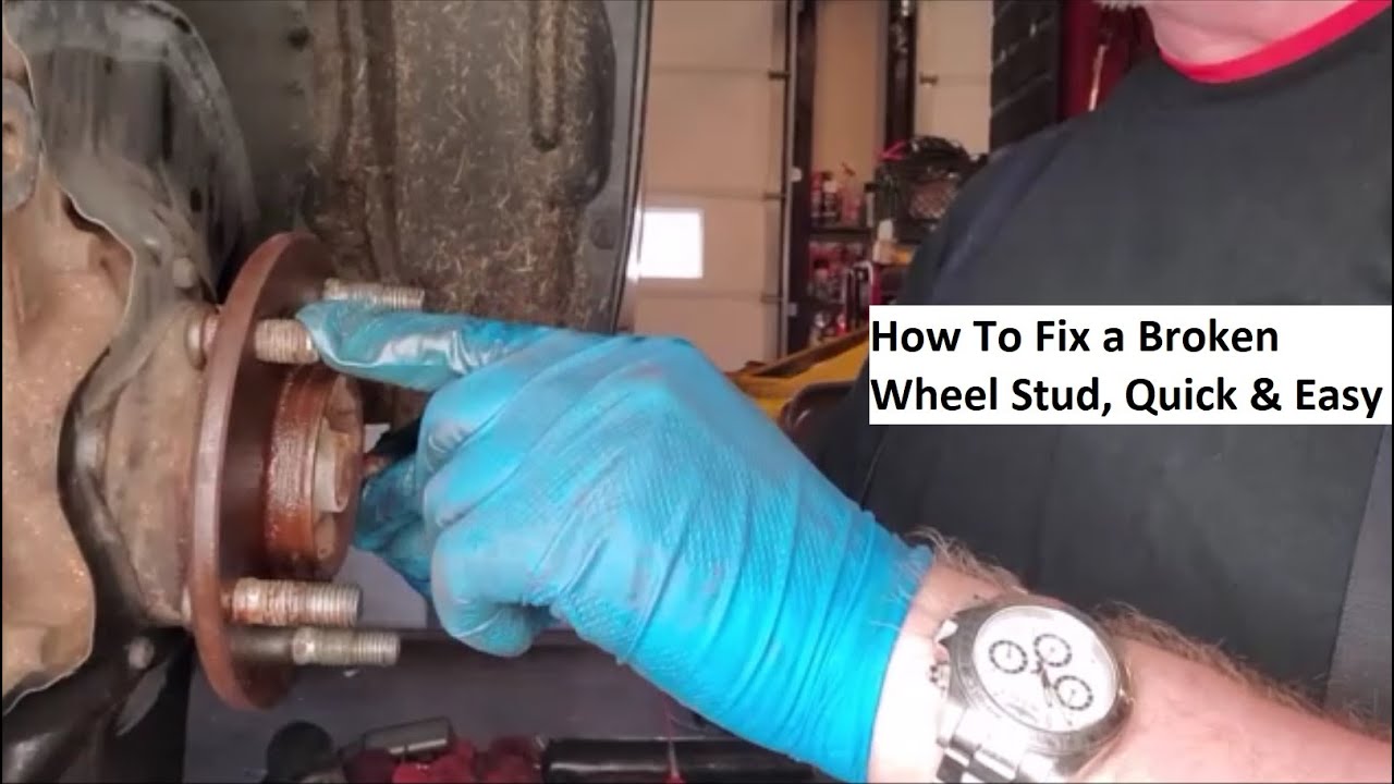 How To Replace A Broken Stud On A Wheel How to Fix A Broken Wheel Stud, Quick & Easy! - YouTube