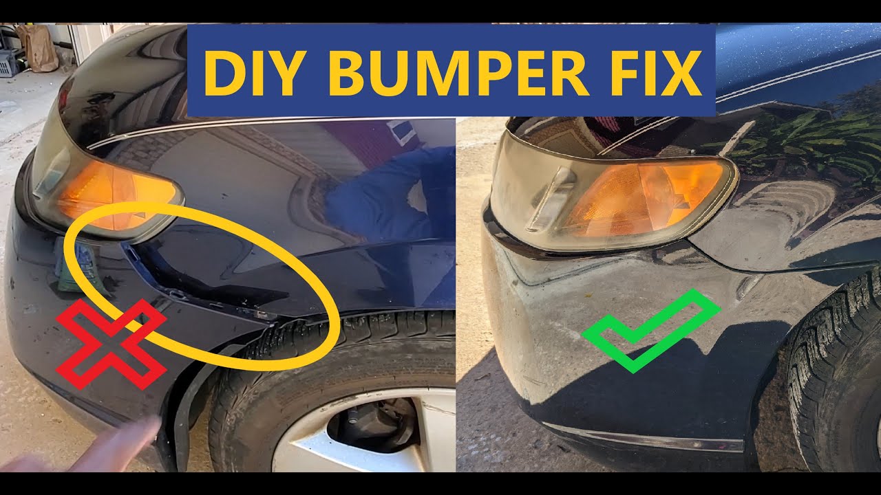How To Repair A Cracked Front Bumper How To Fix A Cracked Bumper Without Removing It