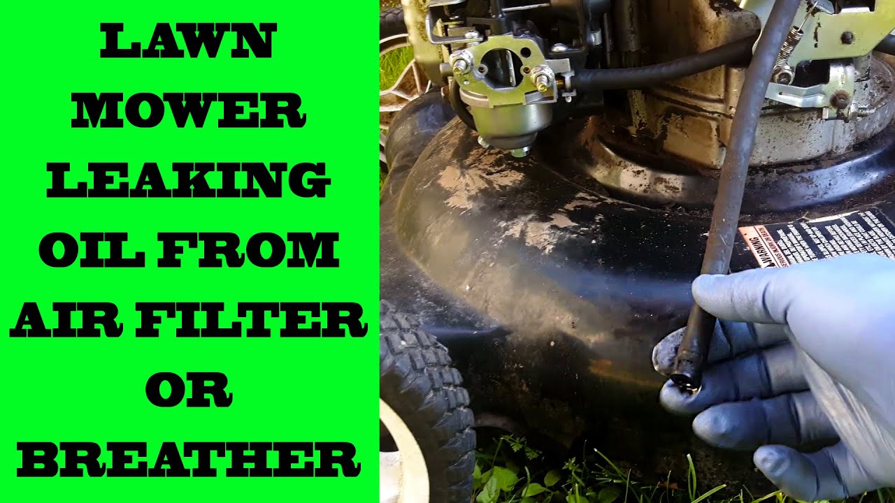 How To Fix Oil In Air Filter How To Fix A Lawnmower That Is Leaking Oil From Air Filter Housing