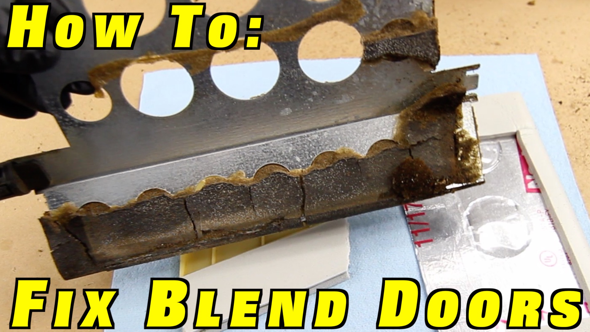 How To Get A Blend Door Unstuck How To Fix Blend Doors ~ Install a Heater Core and Reseal The HVAC Box