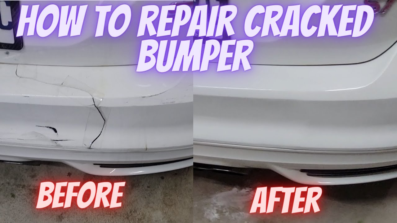 How To Repair A Cracked Front Bumper how to fix cracked plastic bumper on car w/ plastic welding gun - YouTube