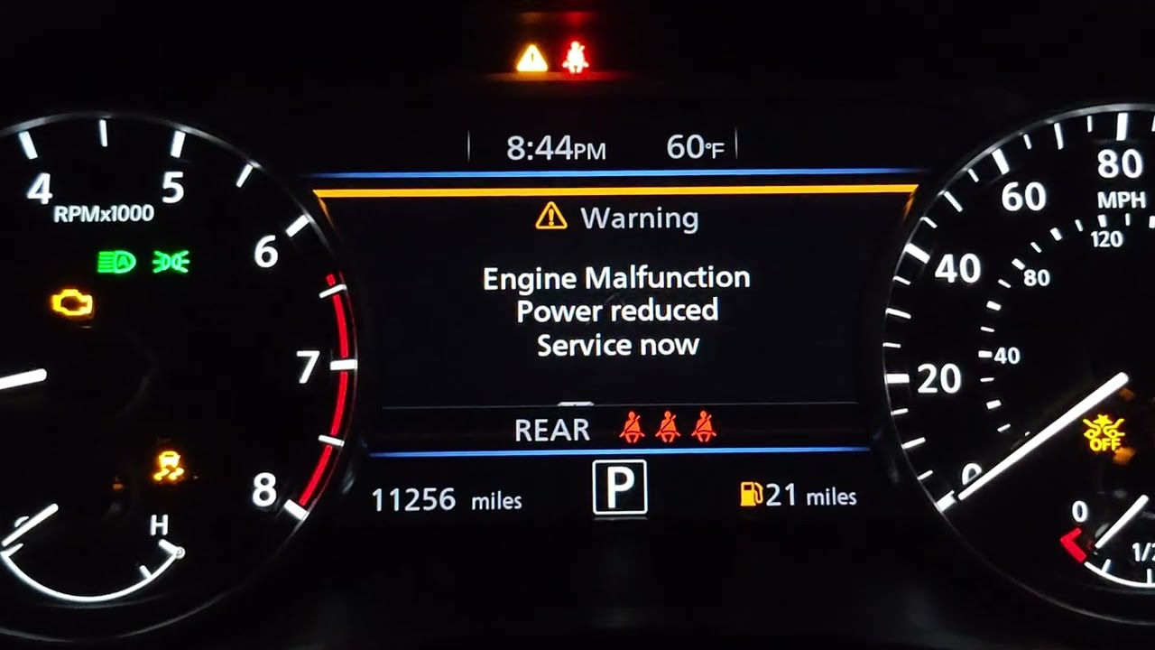 2021 Nissan Sentra System Malfunction