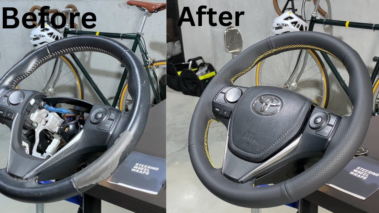 How To Fix Peeling Steering Wheel How To Fix Peeling Toyota Steering Wheel - Steering Wheel Wraps - YouTube