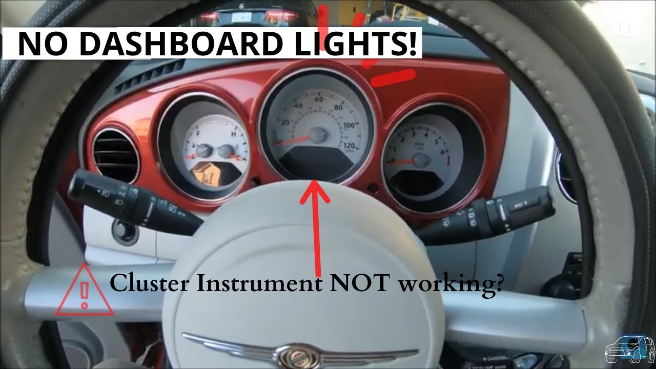 How To Fix Instrument Cluster Lights HOW TO FIX PT CRUISER DASHBOARD LIGHTS/ INSTRUMENT CLUSTER NOT WORKING