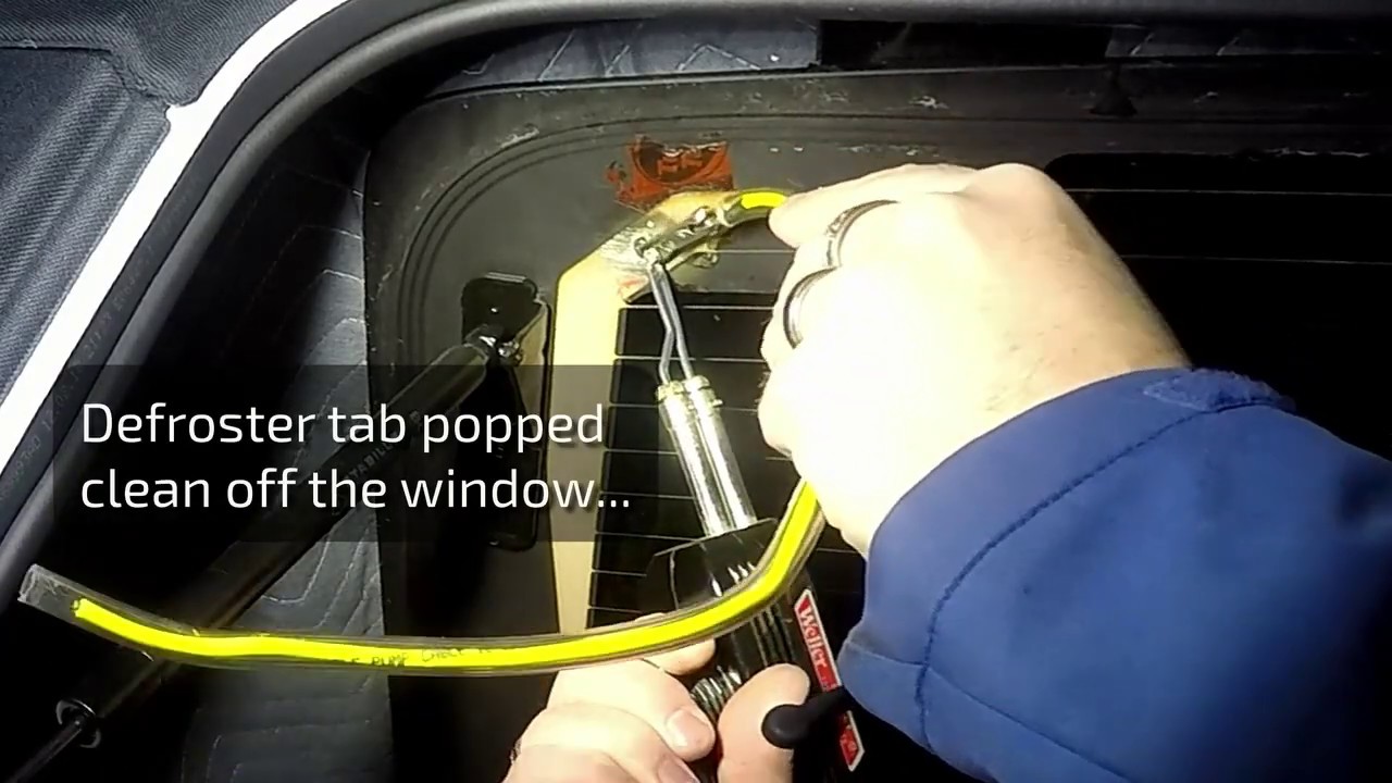 How To Repair The Rear Window Defroster How To Fix Rear Defroster Tab