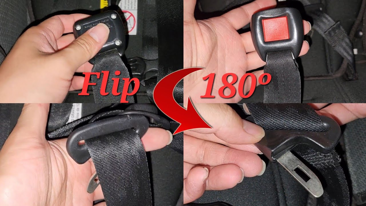 How To Flip Seat Belt Buckle How to Fix Rotate Reverse A Flipped Reversed Backwards Twisted Seat