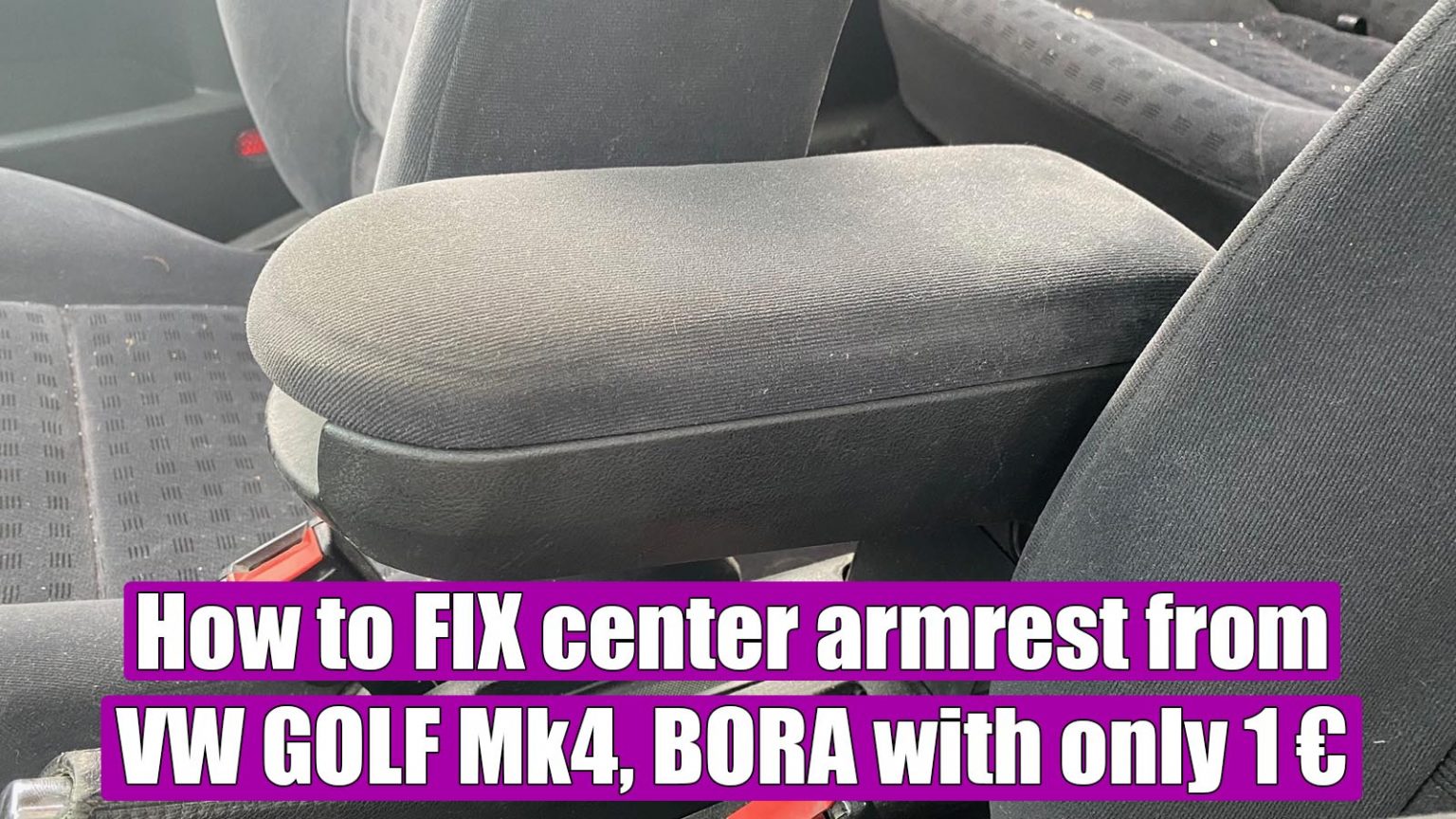 How To Fix Center Console Latch How to fix the center console armrest Lid Latch Lock Button VW Golf Mk4
