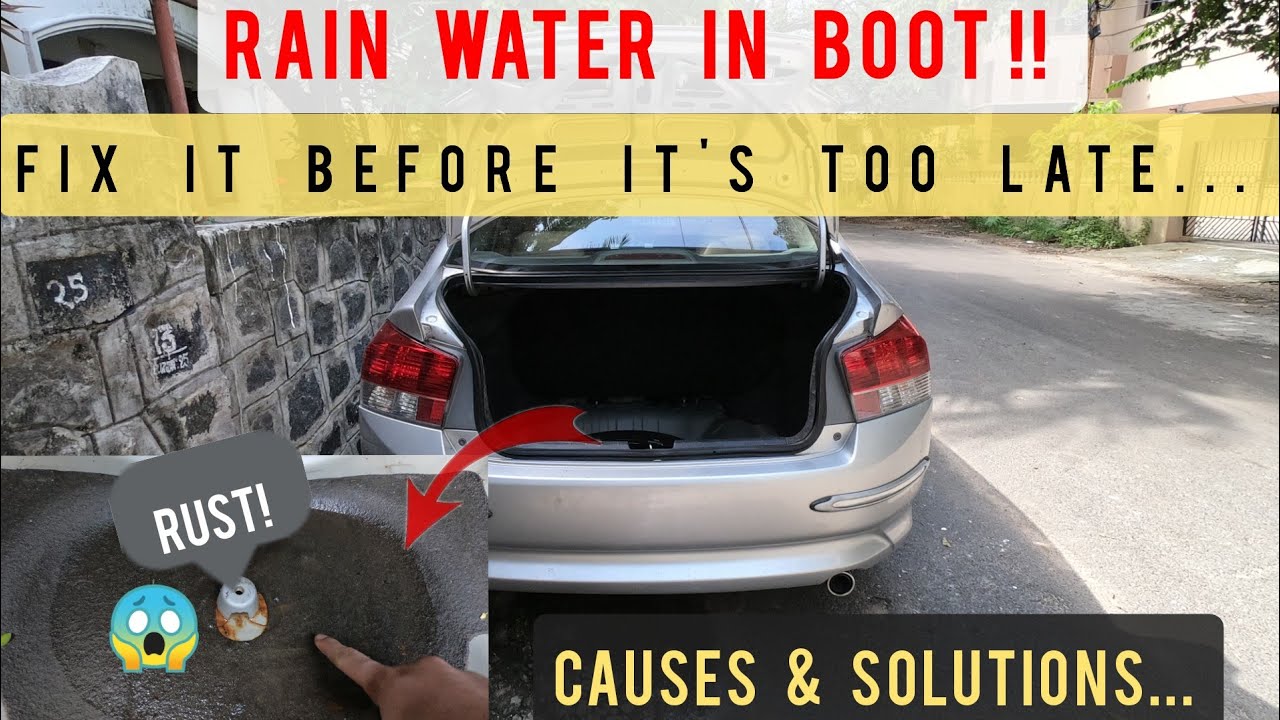 How To Fix Water Leaking Into Car