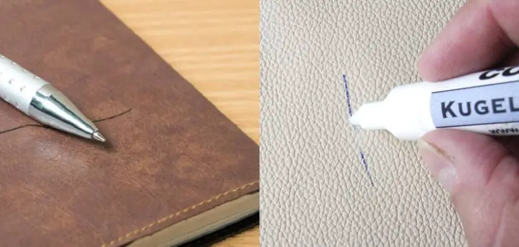 How To Get Pen Out Of Car Leather