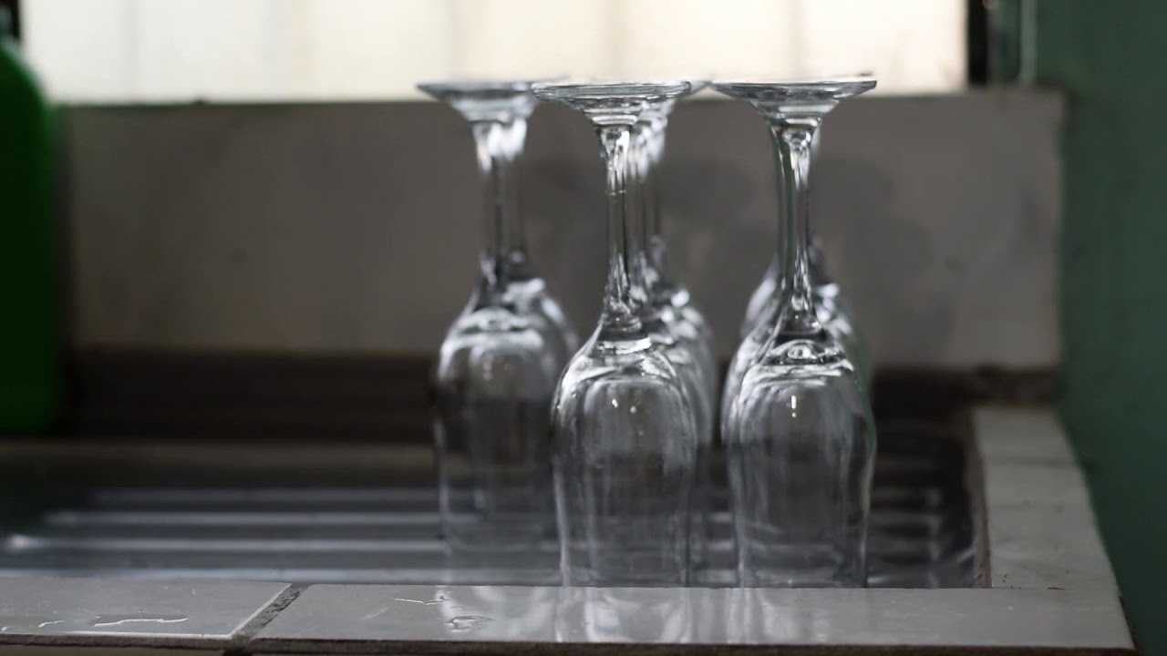How To Get Water Marks Off Chrome How to get water marks off clean drinking glasses. - YouTube