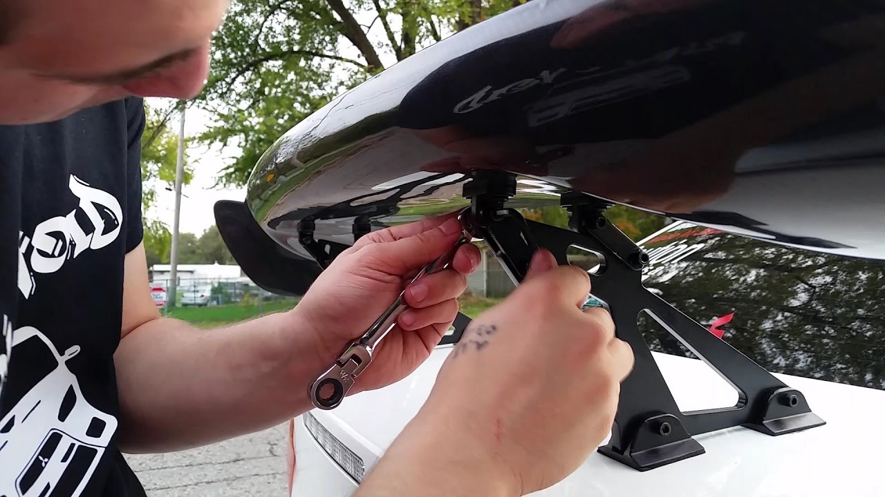 How To Put A Spoiler On A Car How to Install a Carbon Fiber Spoiler - YouTube