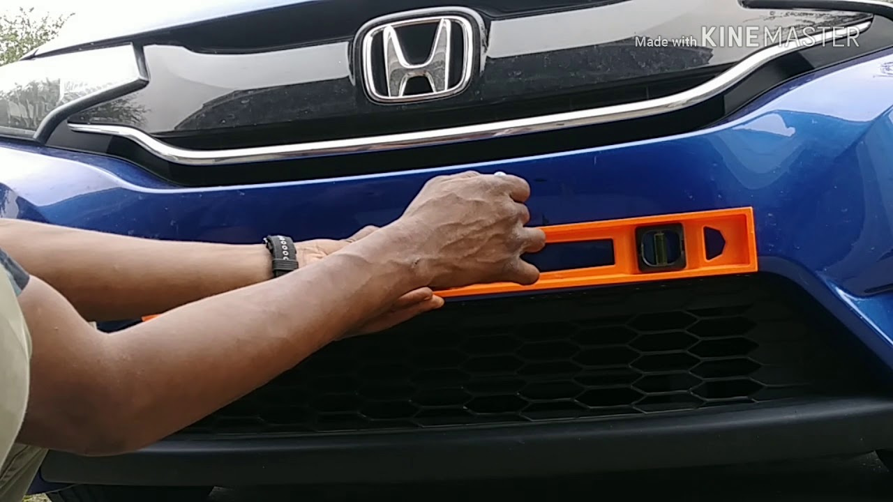 How To Install A Front License Plate Holder How to install a front license plate bracket - YouTube