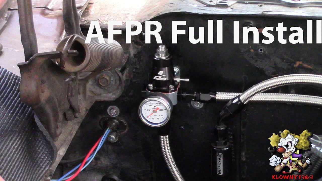How To Adjust A Fuel Regulator How To Install An Adjustable Fuel pressure regulator - YouTube