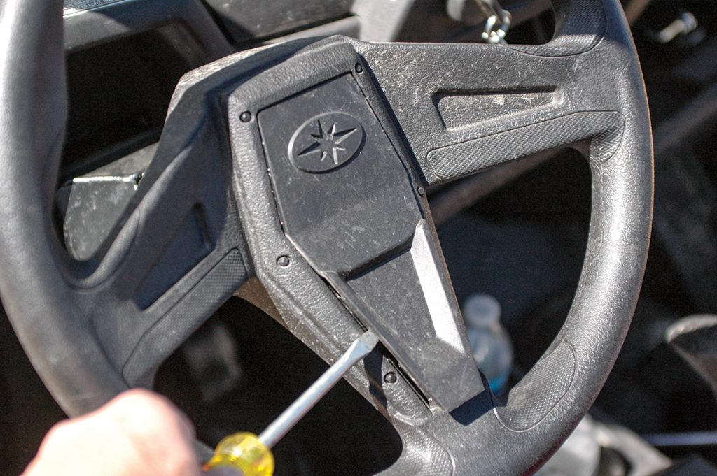 How To Install Aftermarket Steering Wheel HOW-TO: INSTALL AN AFTERMARKET STEERING WHEEL - UTV Action Magazine