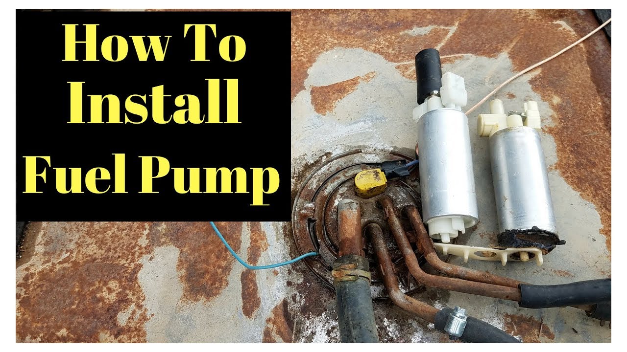 How To Install A Fuel Pump How to install Electric Fuel Pump chevy - YouTube