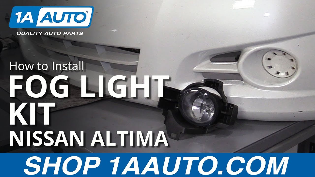 How To Replace Fog Lights On 2015 Nissan Altima How to Install Fog Light Kit 10-12 Nissan Altima - YouTube