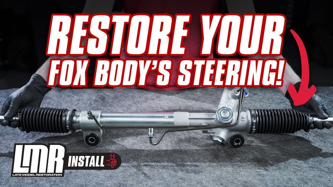 How To Install A Steering Rack How To Install Power Steering Rack | Fox Body Mustang (79-93) - YouTube
