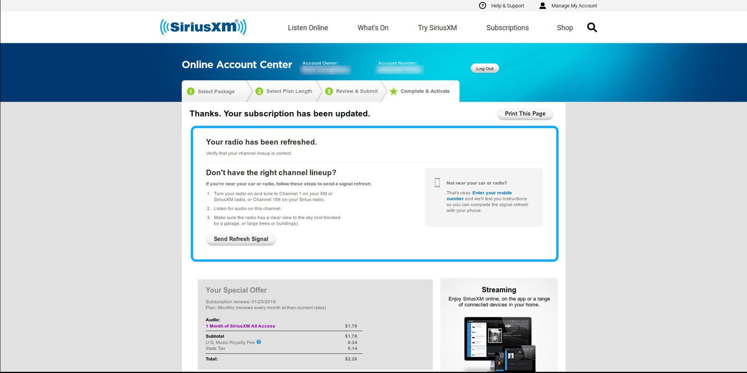 How To Subscribe To Sirius Radio