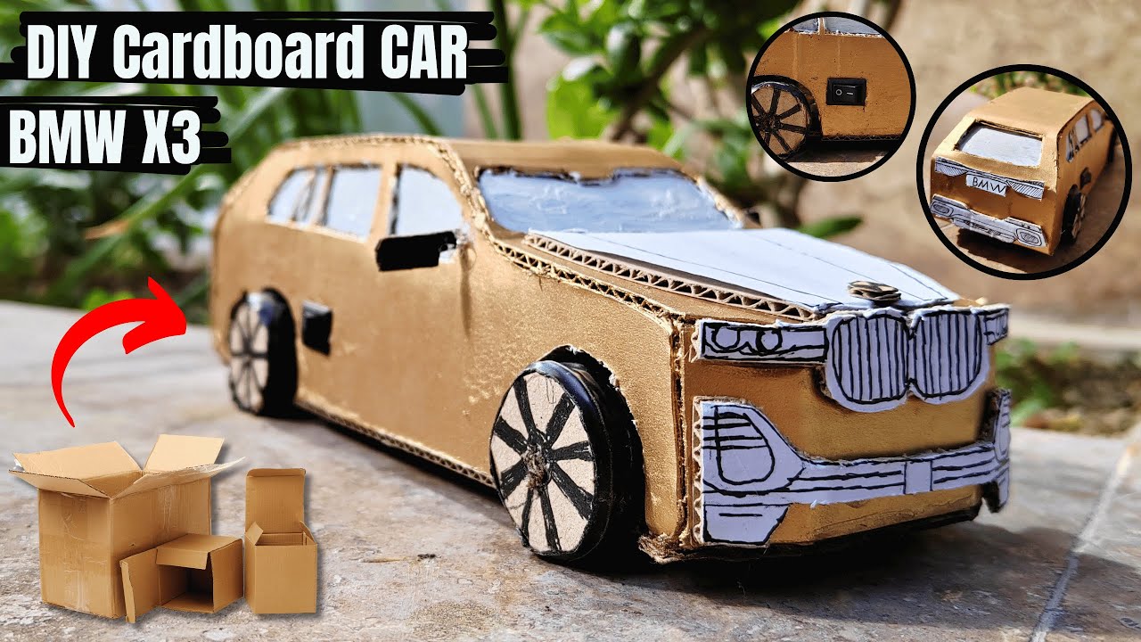 How To Make Car By Cardboard
