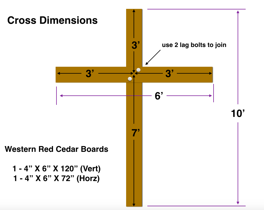 How To Build A Cross Out Of 4x4