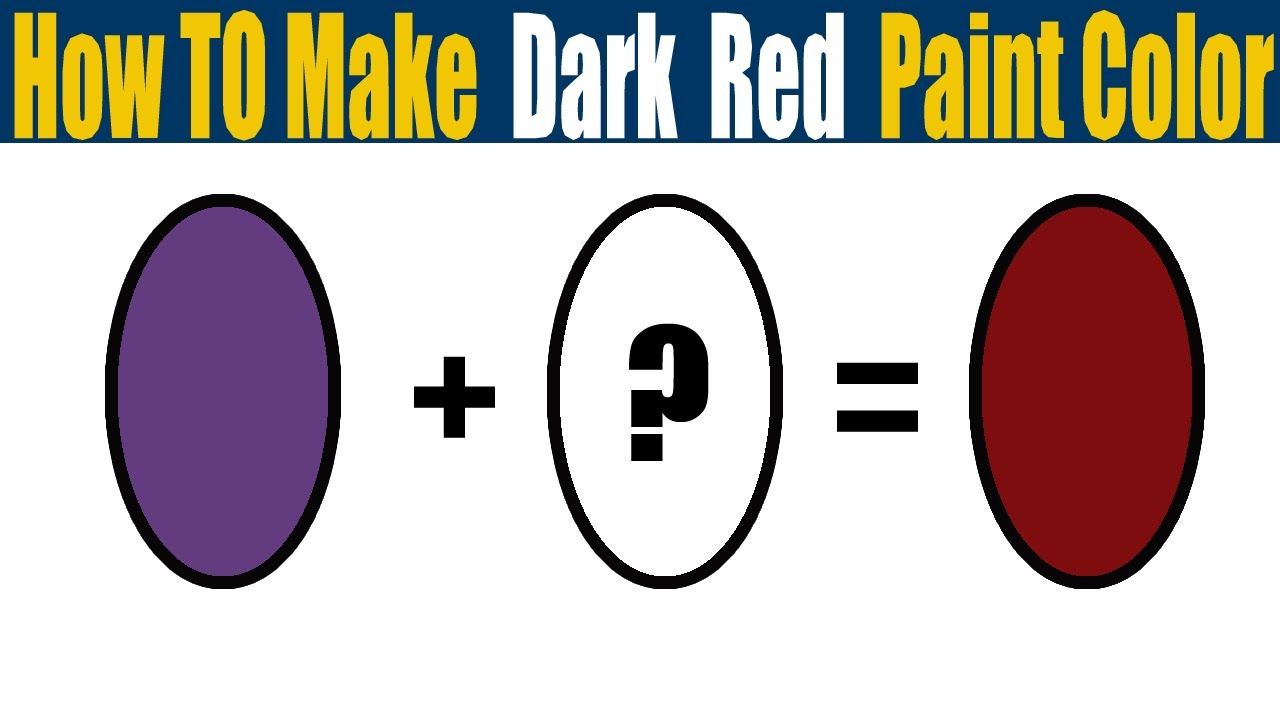 How To Make A Red Color