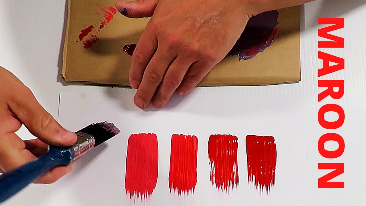 How To Make Maroon With Paint