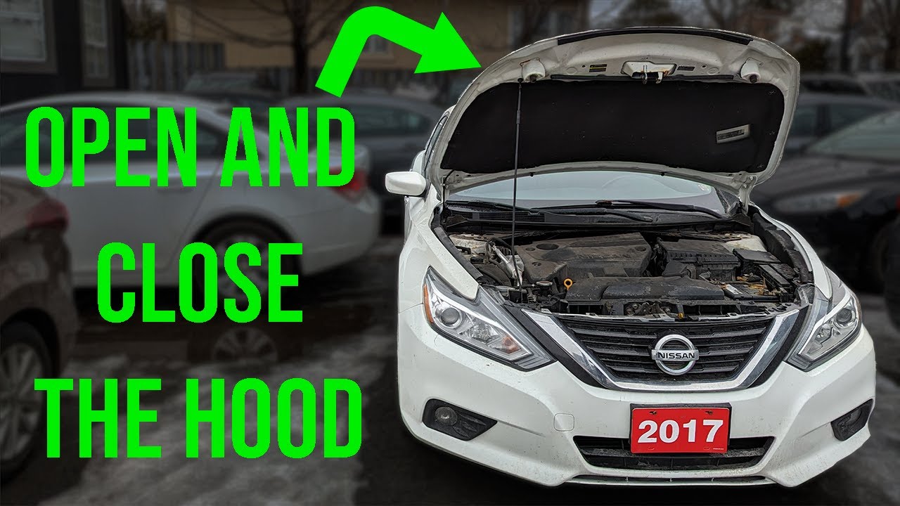 How To Open Nissan Altima Hood From Outside How to Open (and Close) the Hood - Nissan Altima (2013-2018) - YouTube
