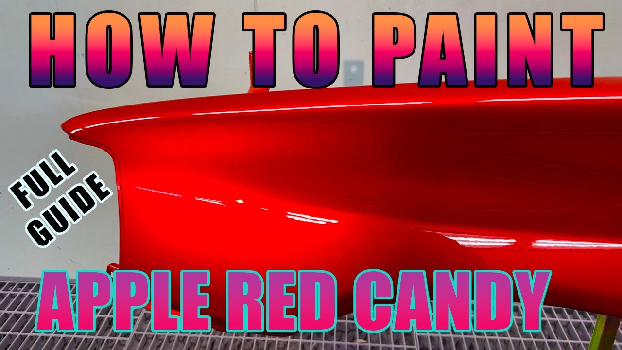 Paint Application Guide For A 'candy Apple Red' Multi-stage Finish