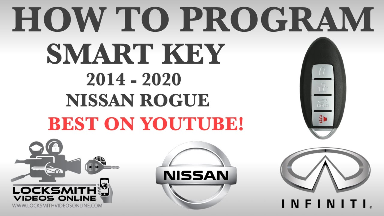 How To Program Nissan Key Chip How To Program 1x Smart Key Nissan Rogue - YouTube