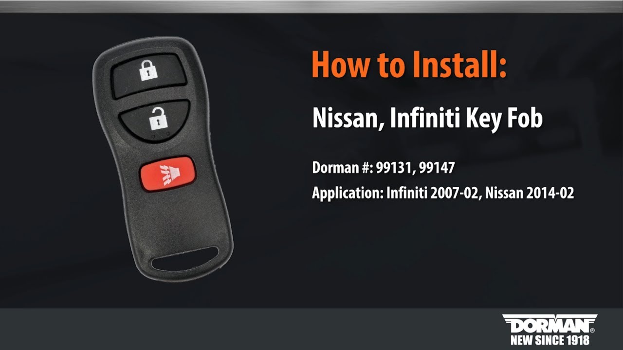 How To Program A Infiniti Key Fob How to Program a Dorman Nissan, Infiniti Key Fob 99131, 99147 - YouTube