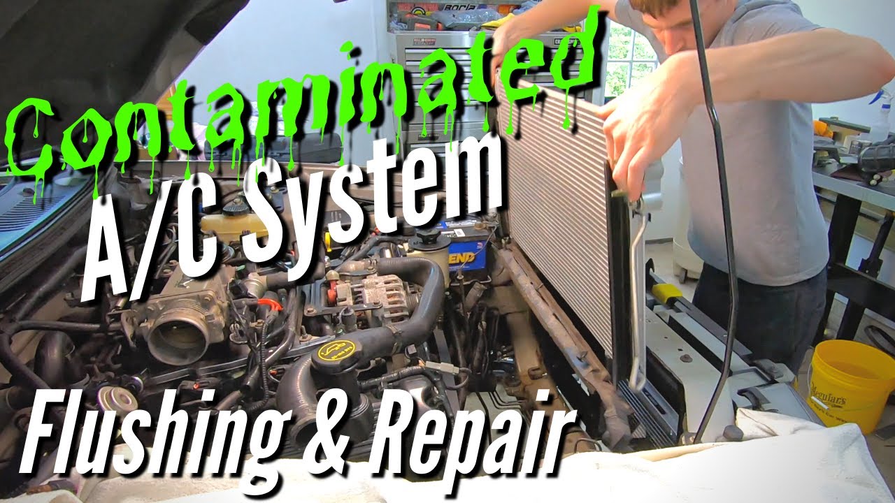 How To Flush A Vehicle Ac System How To PROPERLY Flush and Recharge A Contaminated AC System. - YouTube