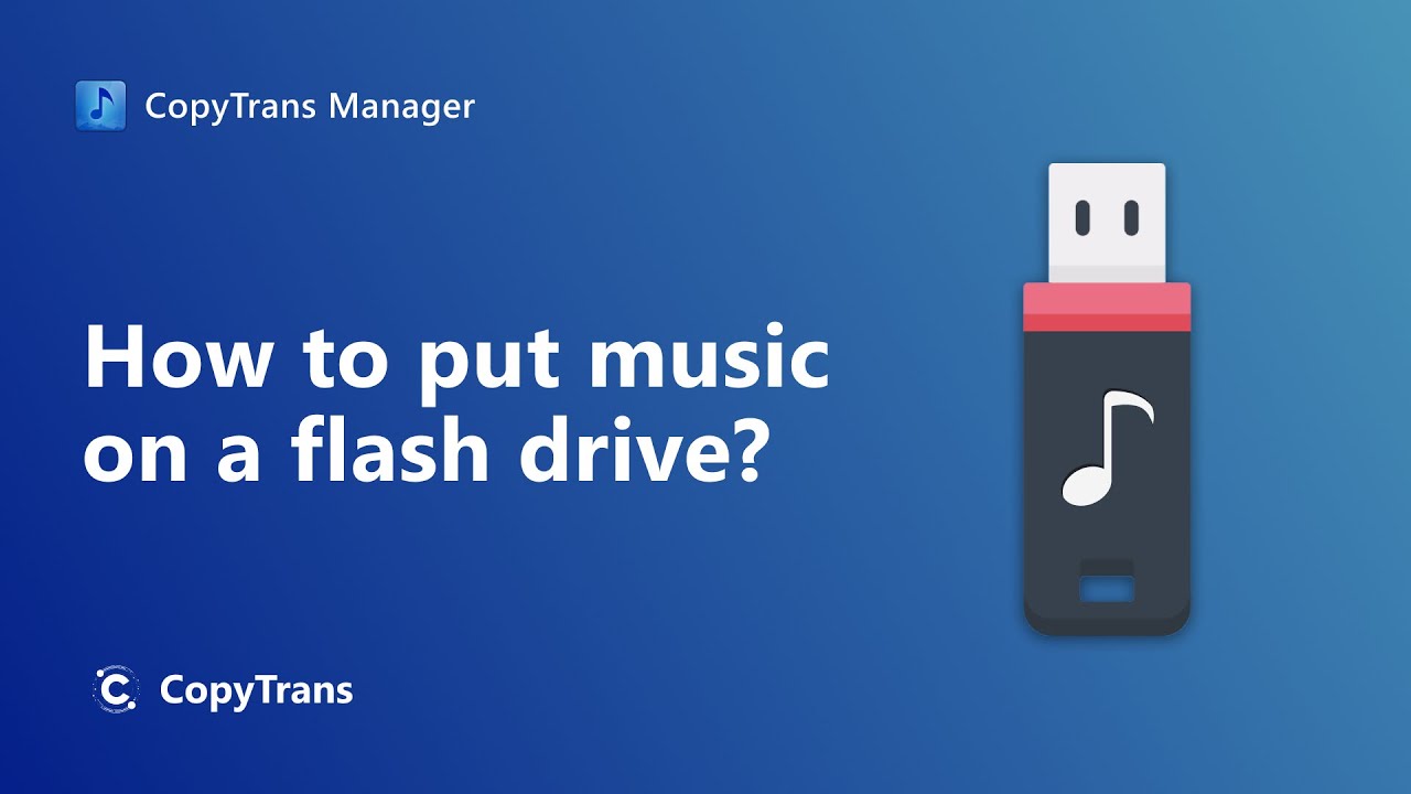 How To Put Music In Flash Drive How to put music on a flash drive? - YouTube